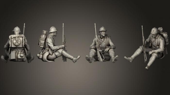 Military figurines (STKW_0338) 3D model for CNC machine